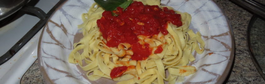 Fettuccini with Marinara Sauce