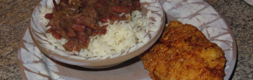 Red Beans and Rice with Fried Catfish