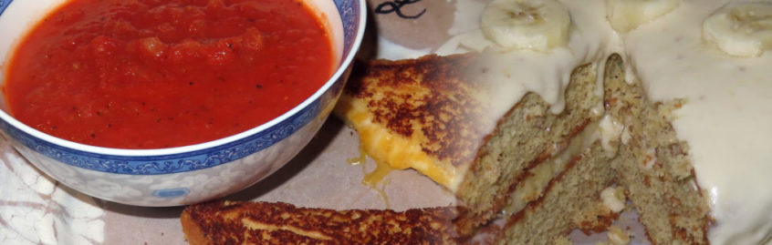 Tomato Soup and Gold Nugget Cake