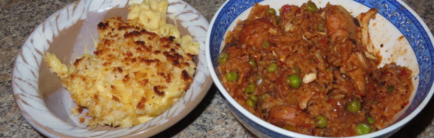 Macaroni and Cheese and Jollof Rice