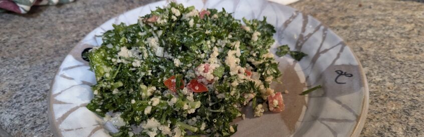 Kale, Tabbouleh and quinoa salad